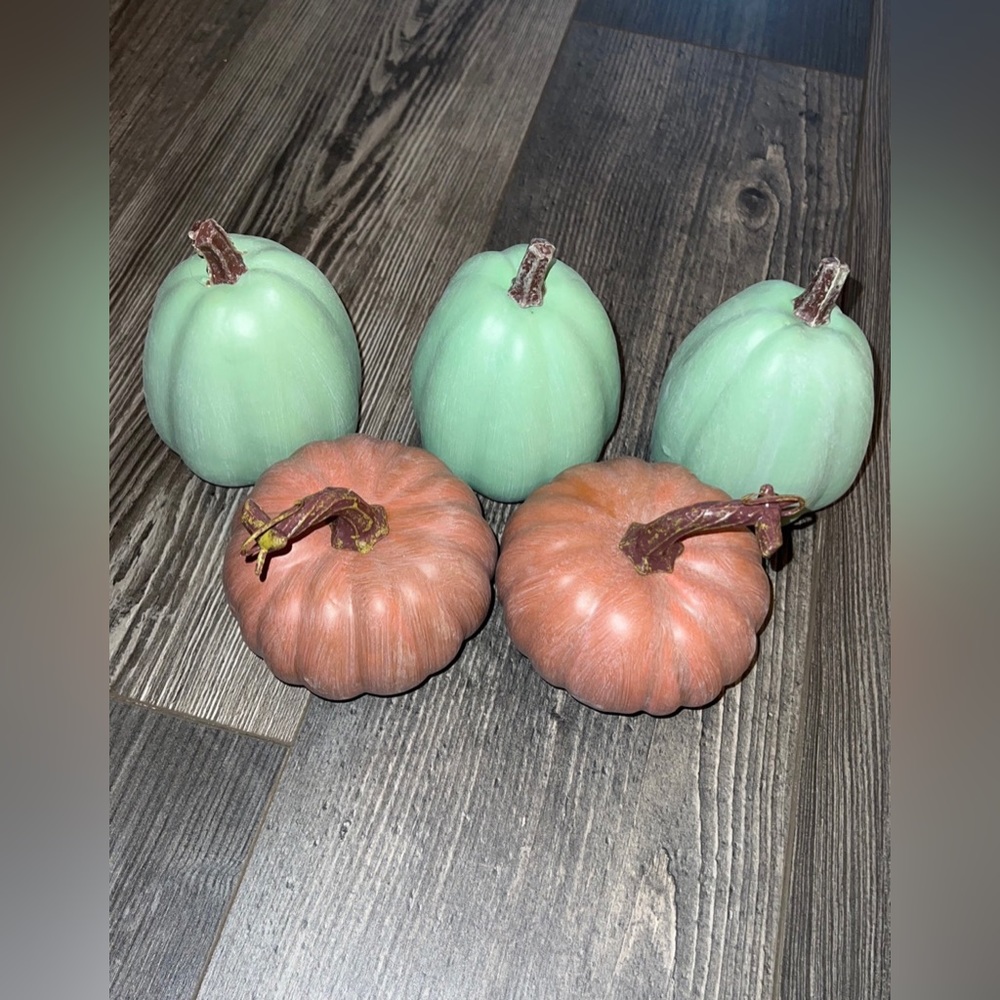 Faux Brushed Pumpkins Fall Decor Vase Filler